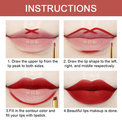 evpct model wearing ruby red showing real-life wear and confident look benefit
