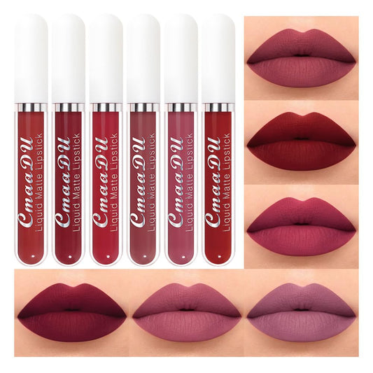 evpct swatches of all six shades flatlay for easy color comparison