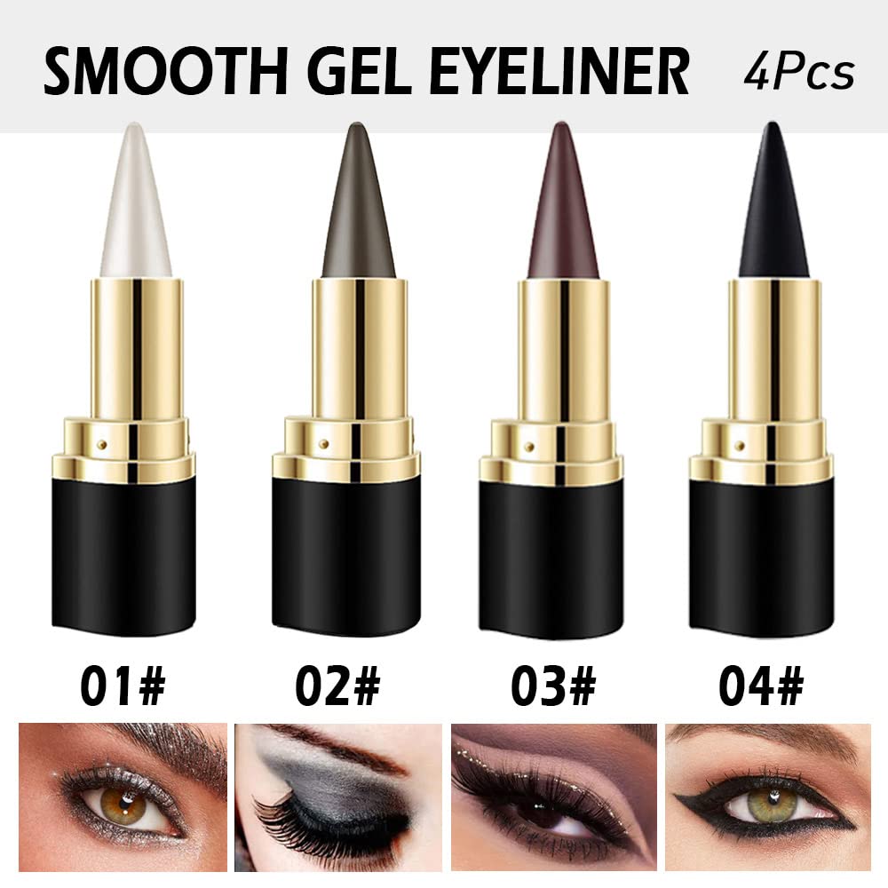 evpct black pencil close-up of creamy tip, smooth glide benefit
