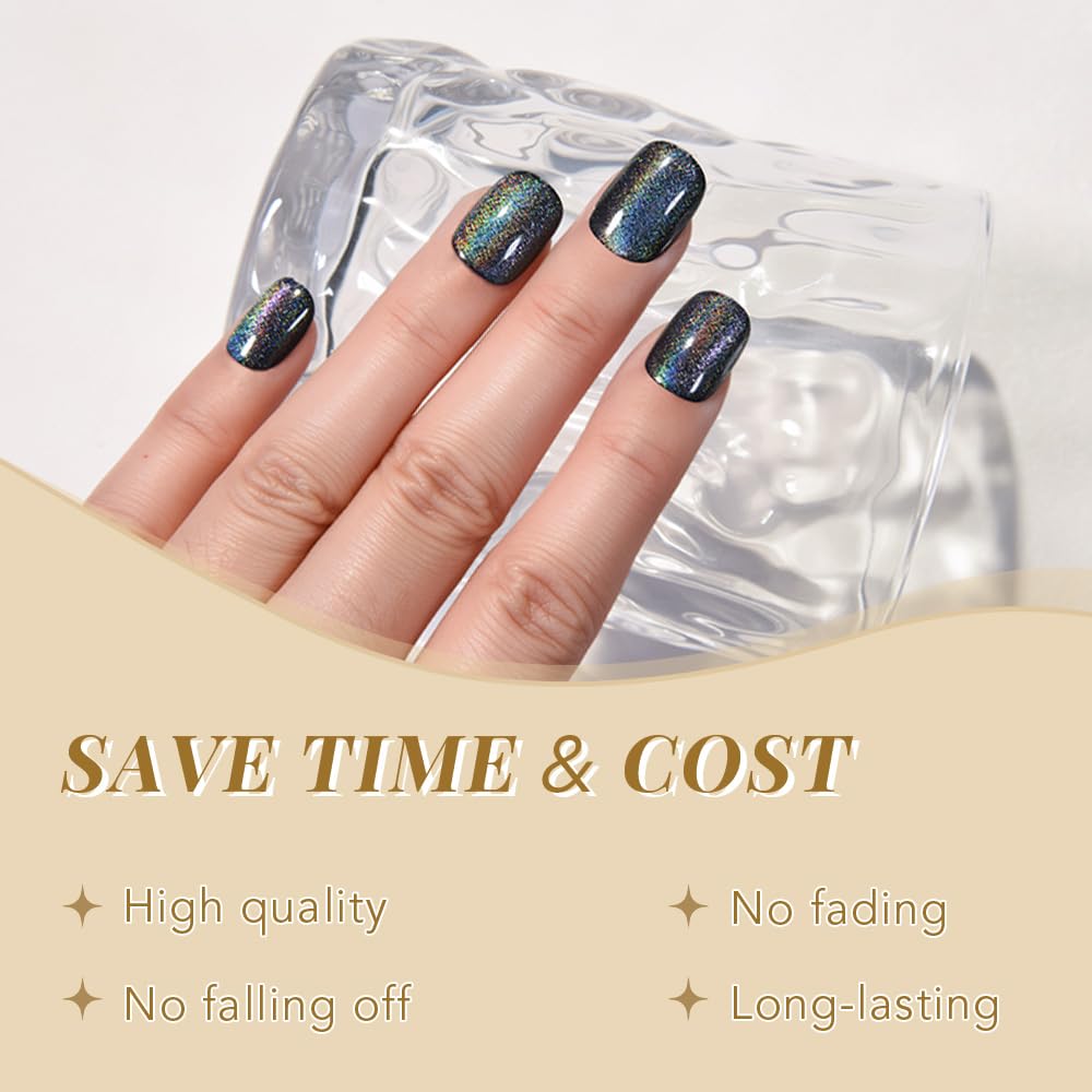 evpct size and shape display of short squoval nails for comfortable everyday wear