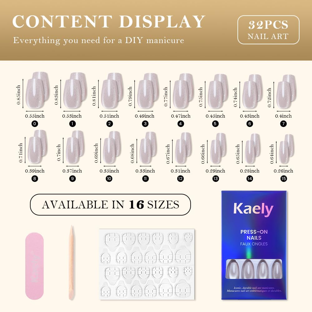 evpct size chart with 32 nails ensuring proper fit for all fingers