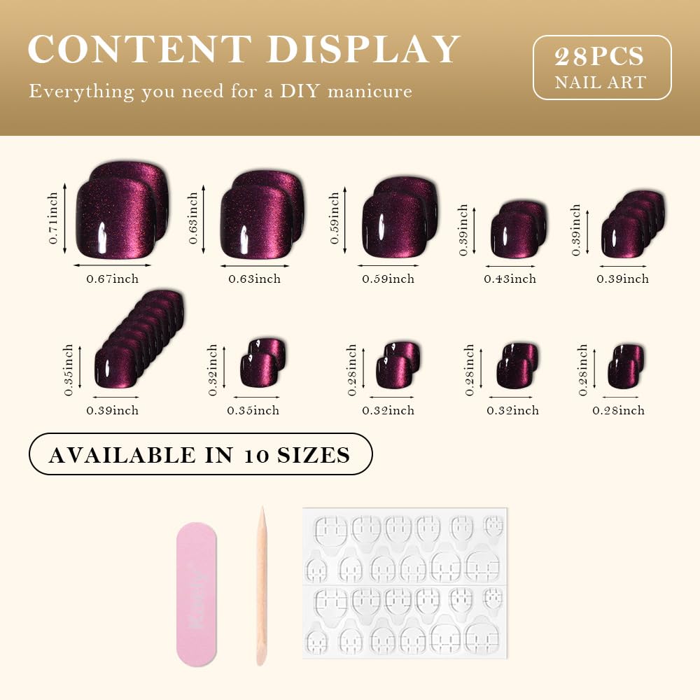 evpct size comparison layout illustrating multiple sizes for proper fit