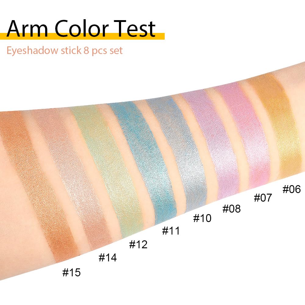 evpct color swatches on arm showing true shades and blendability
