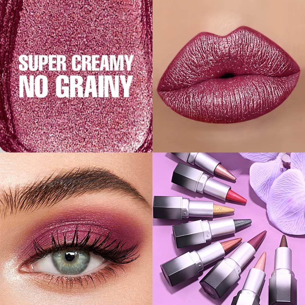evpct texture swatch displaying shimmery plum pigment and smooth hydrating finish