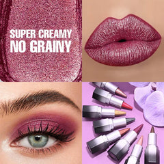 evpct texture swatch displaying shimmery plum pigment and smooth hydrating finish