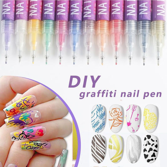 EVSISOK close-up of fine brush tip enabling precise nail lines benefit