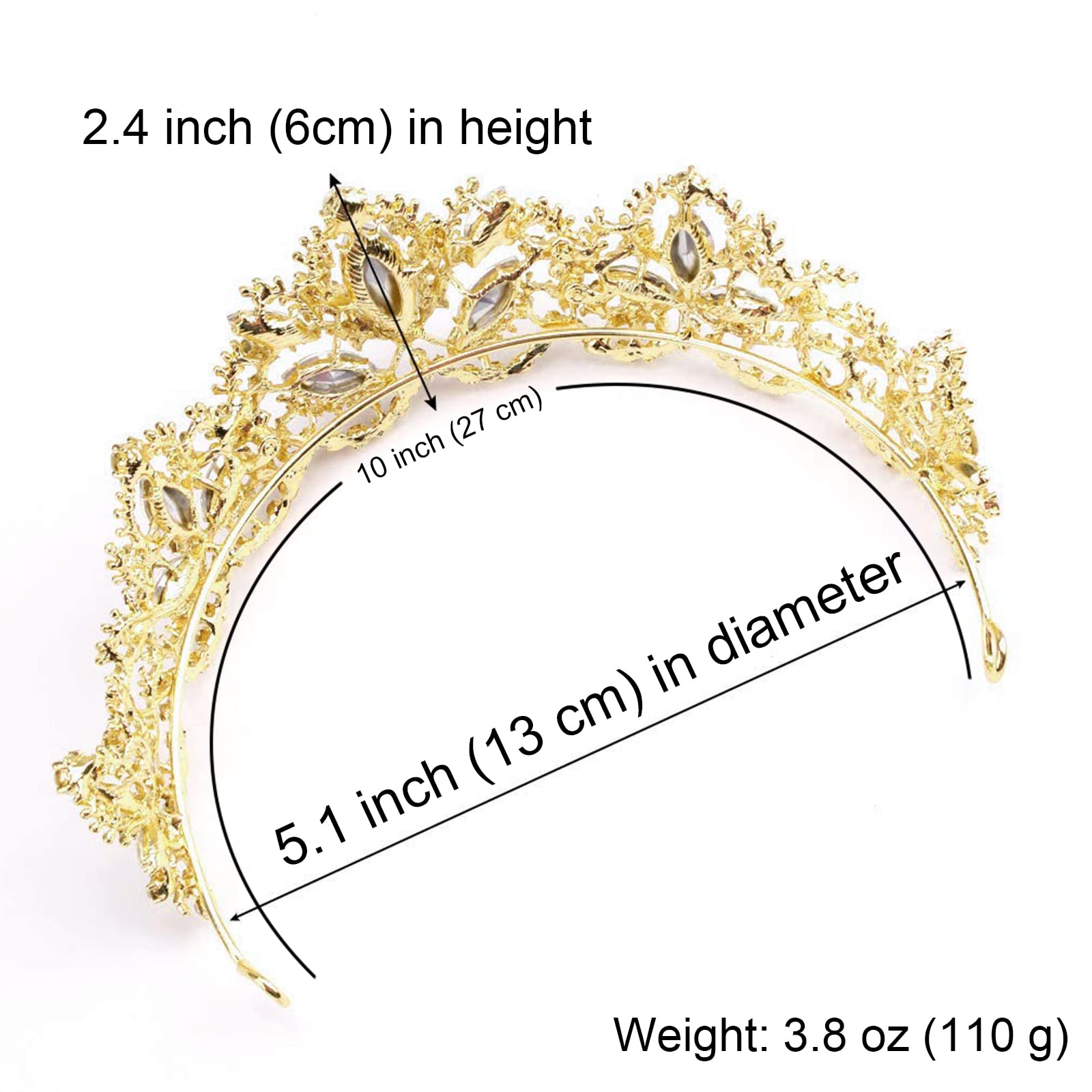 Exacoo tiara styled on a bride for a polished wedding headpiece look