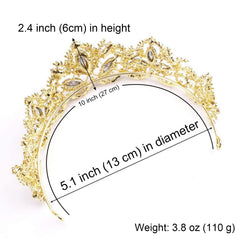 Exacoo tiara styled on a bride for a polished wedding headpiece look