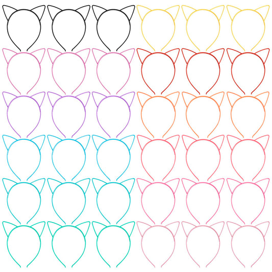 Exacoo colorful headbands arrayed flat, easy selection and matching