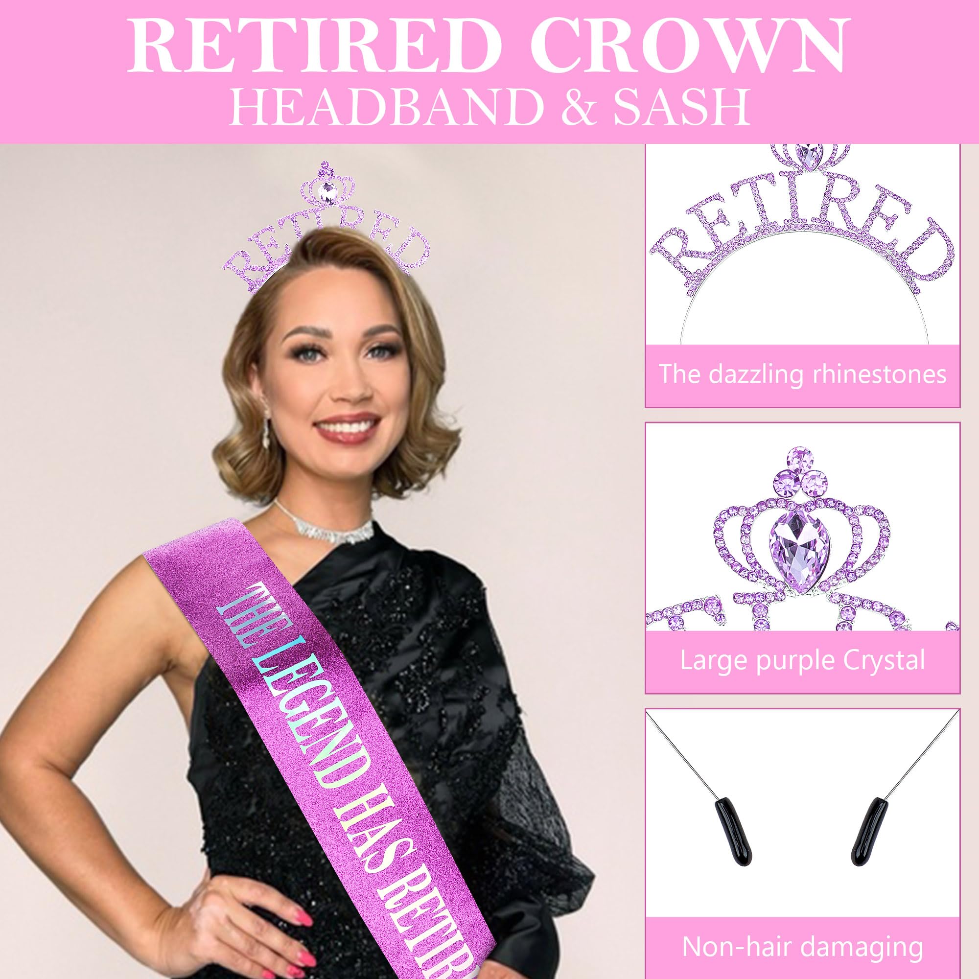 Exacoo crown worn by retiree at party conveying confidence and festivity