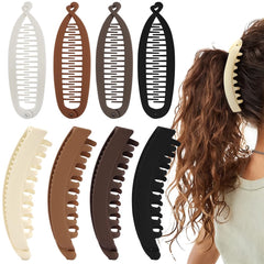 Exacoo front packaging showing eight banana clips and practical set benefit