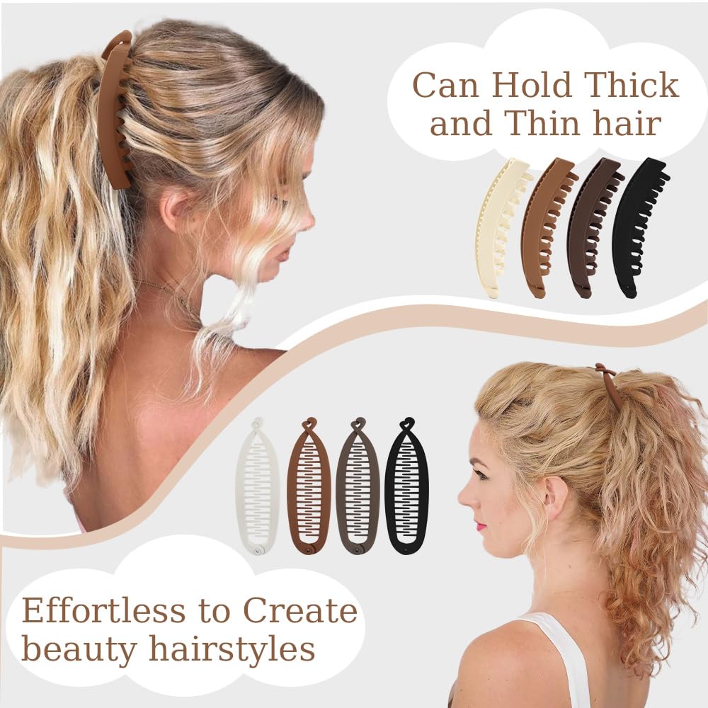 Exacoo large 5-inch clip close-up showing sturdy grip for thicker hair