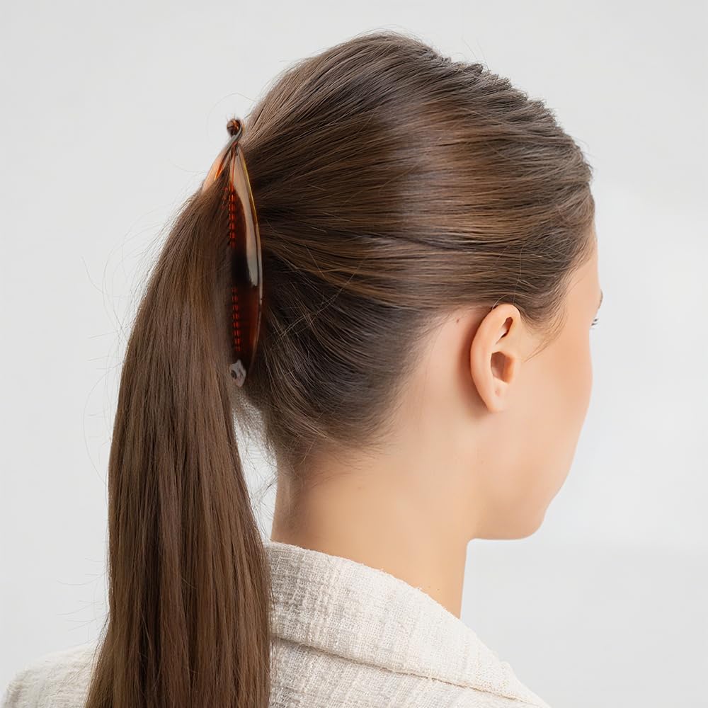Exacoo pointed fish clip holding fine hair gently without pulling