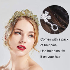 Exacoo side profile showing tiara height and balanced scale for wearability