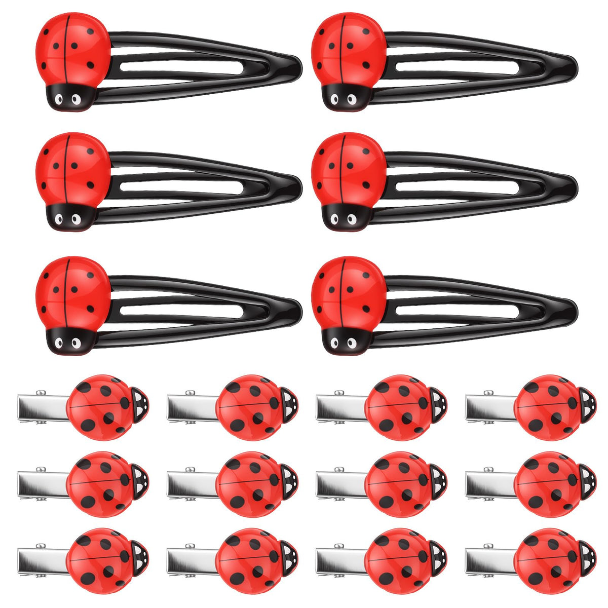 Exclaith ladybug front packaging showing 18-piece set and colorful design benefit