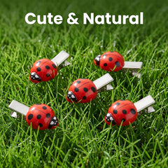 Exclaith detail of large ladybug clip spring mechanism for secure grip benefit