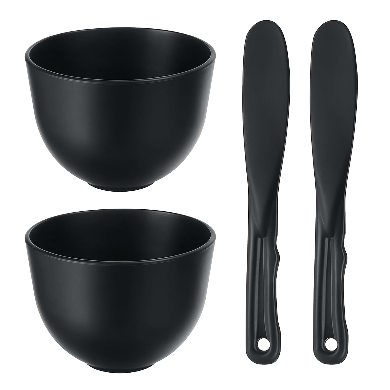 Exircy black bowl front view showing compact shape and durability benefit