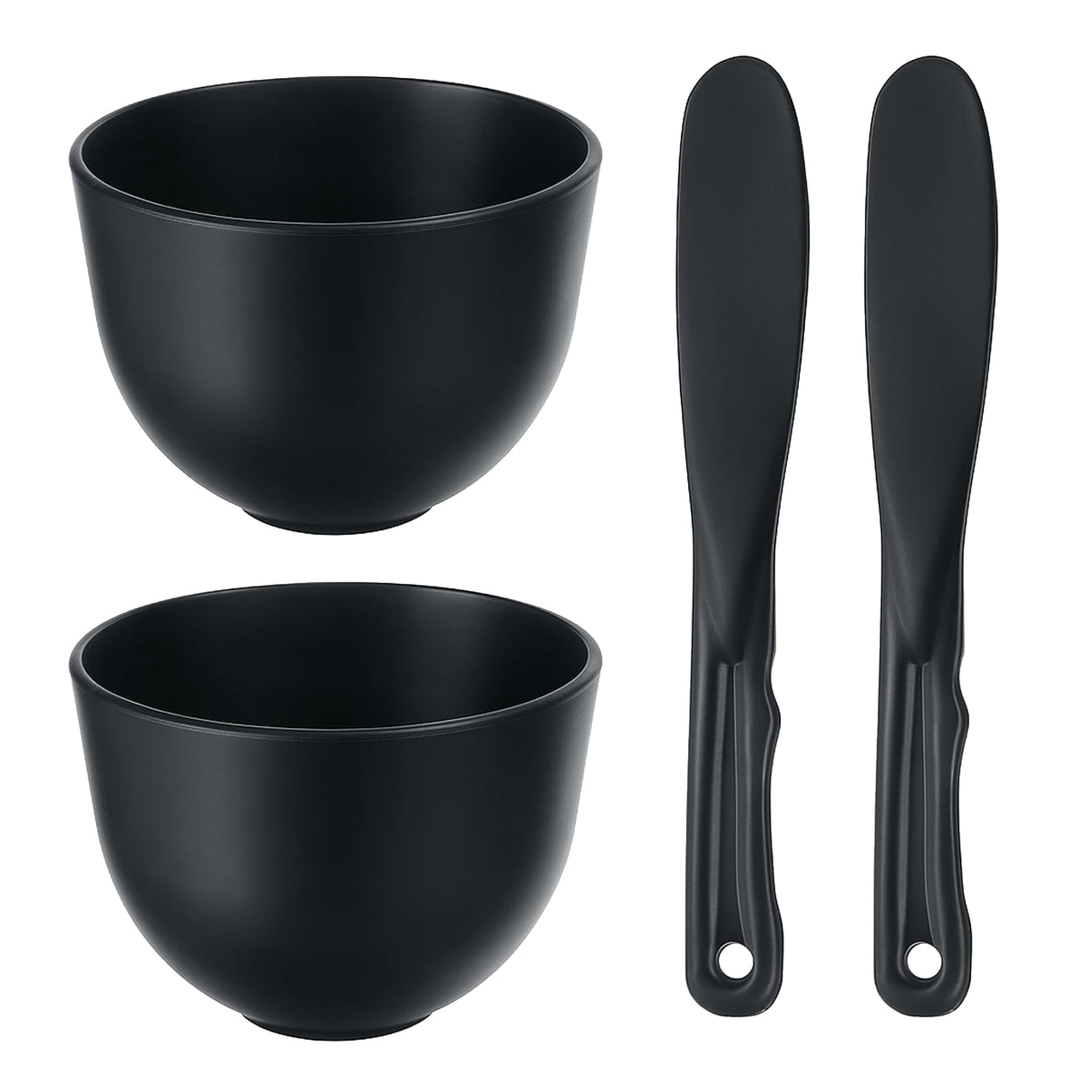 Exircy black bowl front view showing compact shape and durability benefit