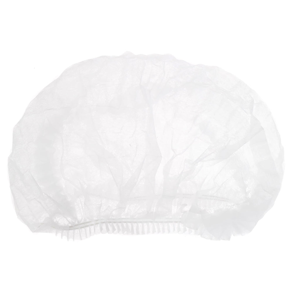 Existing Beauty disposed hair net in bin illustrating clean single-use practice