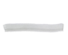 Existing Beauty hand holding hair net showing size and single-use value