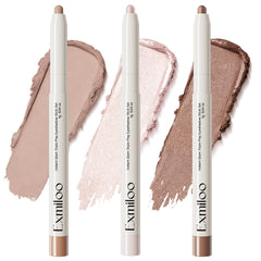 exmiloo front packaging trio showing three neutral sticks and compact benefits