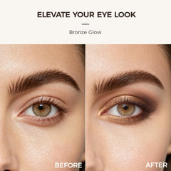 exmiloo lifestyle image wearing warm bronze makeup, flattering everyday look