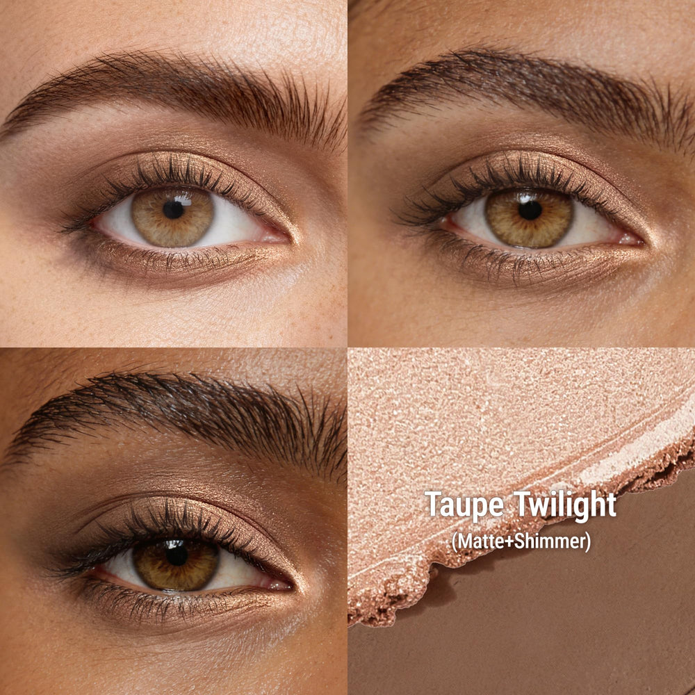 exmiloo taupe matte close-up showing smooth finish and natural depth benefit