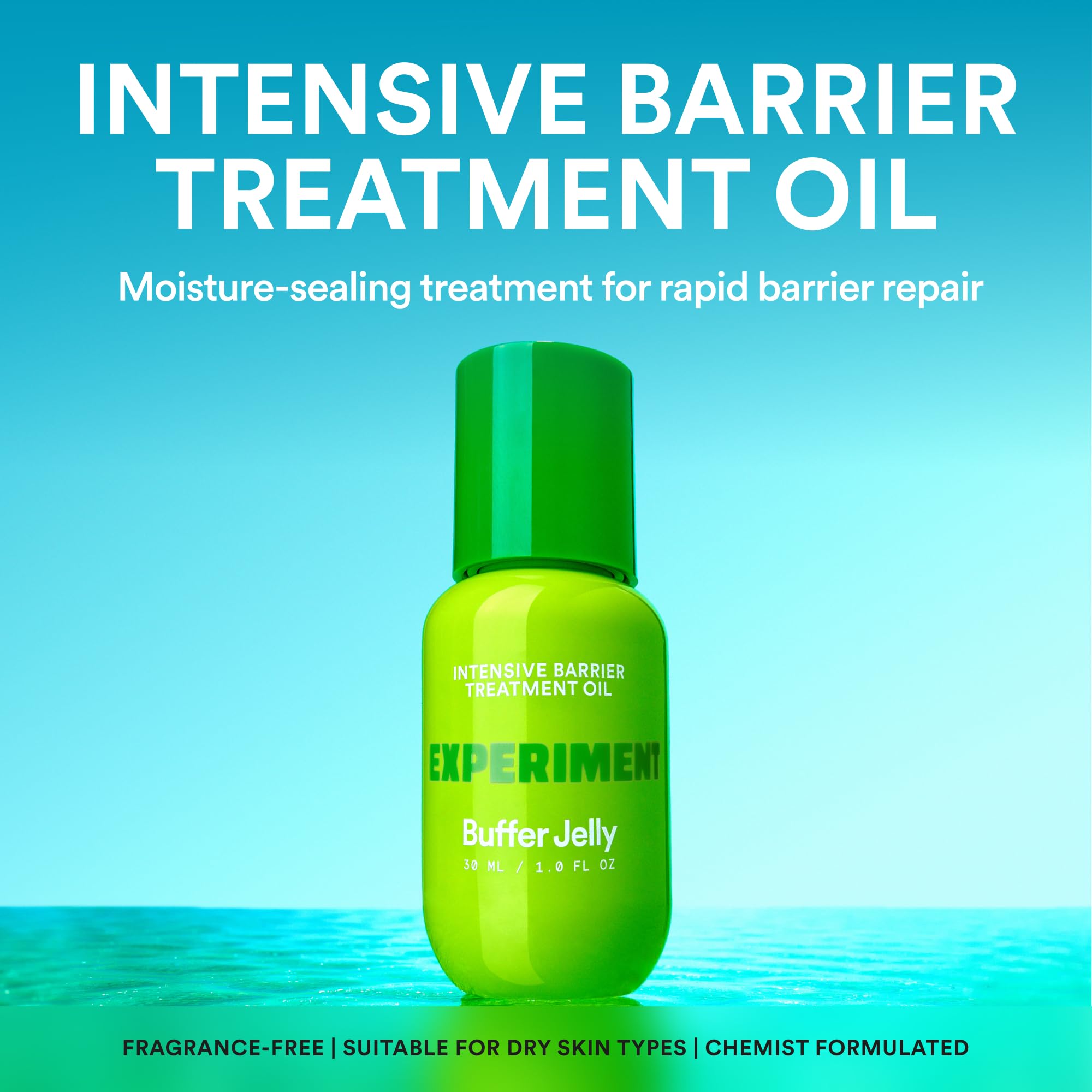 Experiment Buffer Jelly on a nighttime bathroom shelf creating a calming routine