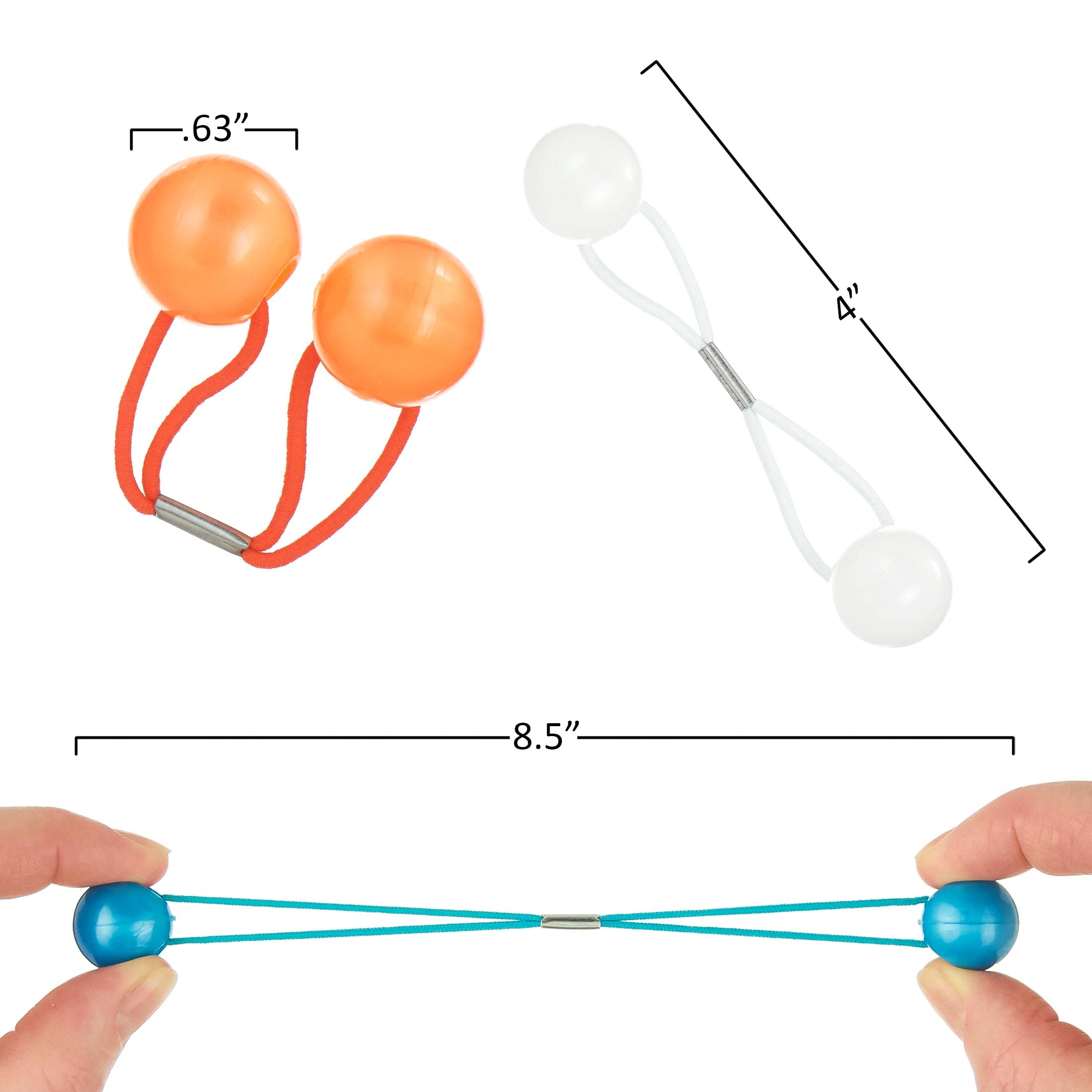 EXPRESSIONS elastic loop detail showing soft stretch for comfortable, damage-free styling