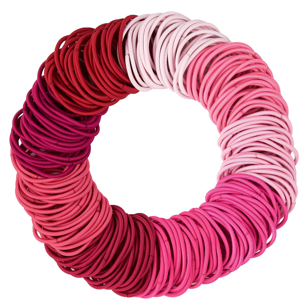 EXPRESSIONS front packaging showing 216 pink hair ties and value pack benefits