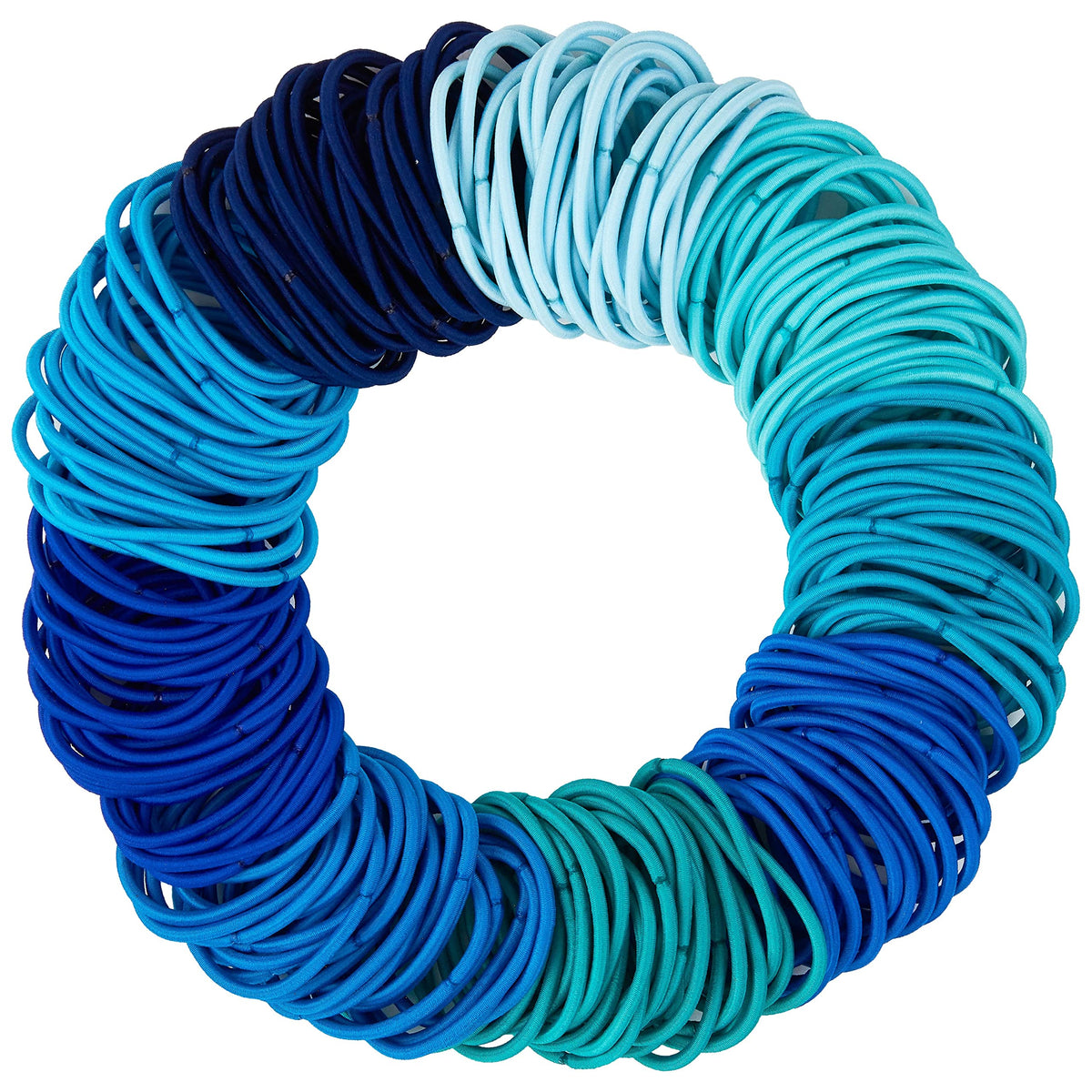 EXPRESSIONS front pack of 216 blue elastics showing value and assortment
