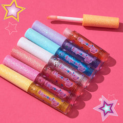 Expressions girl flavor labels detail highlighting fruity names and color cues