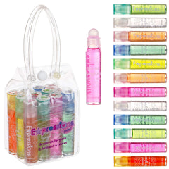 Expressions Girl front packaging showing colorful 12-piece set and clear case benefit: gift-ready