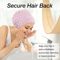 Expressions worn side profile demonstrating secure hold for beauty tasks