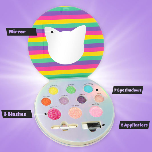 EXPRESSIONS kitty-shaped mirror detail for quick on-the-go touchups
