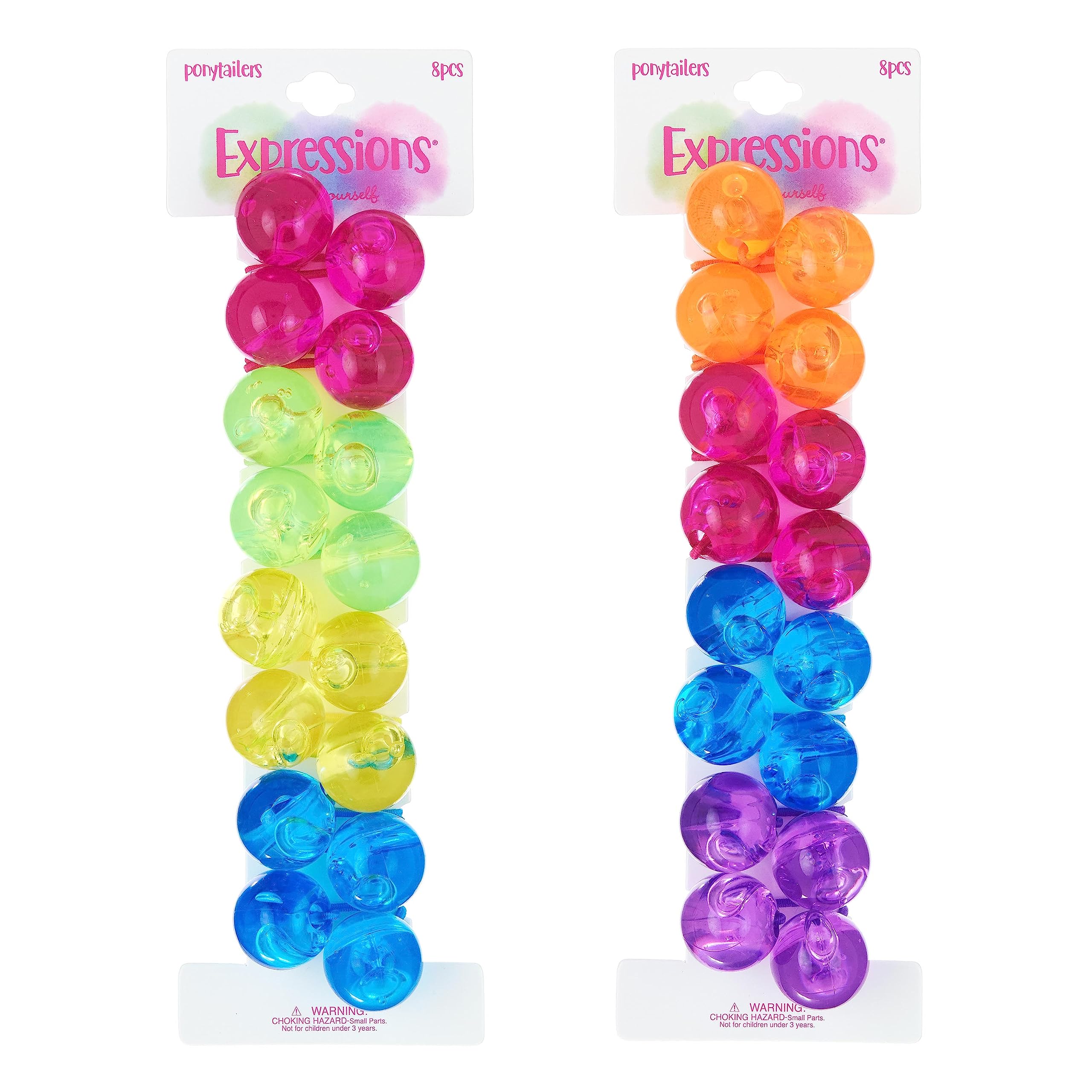 EXPRESSIONS party favor arrangement with ponytailers as gift-ready items