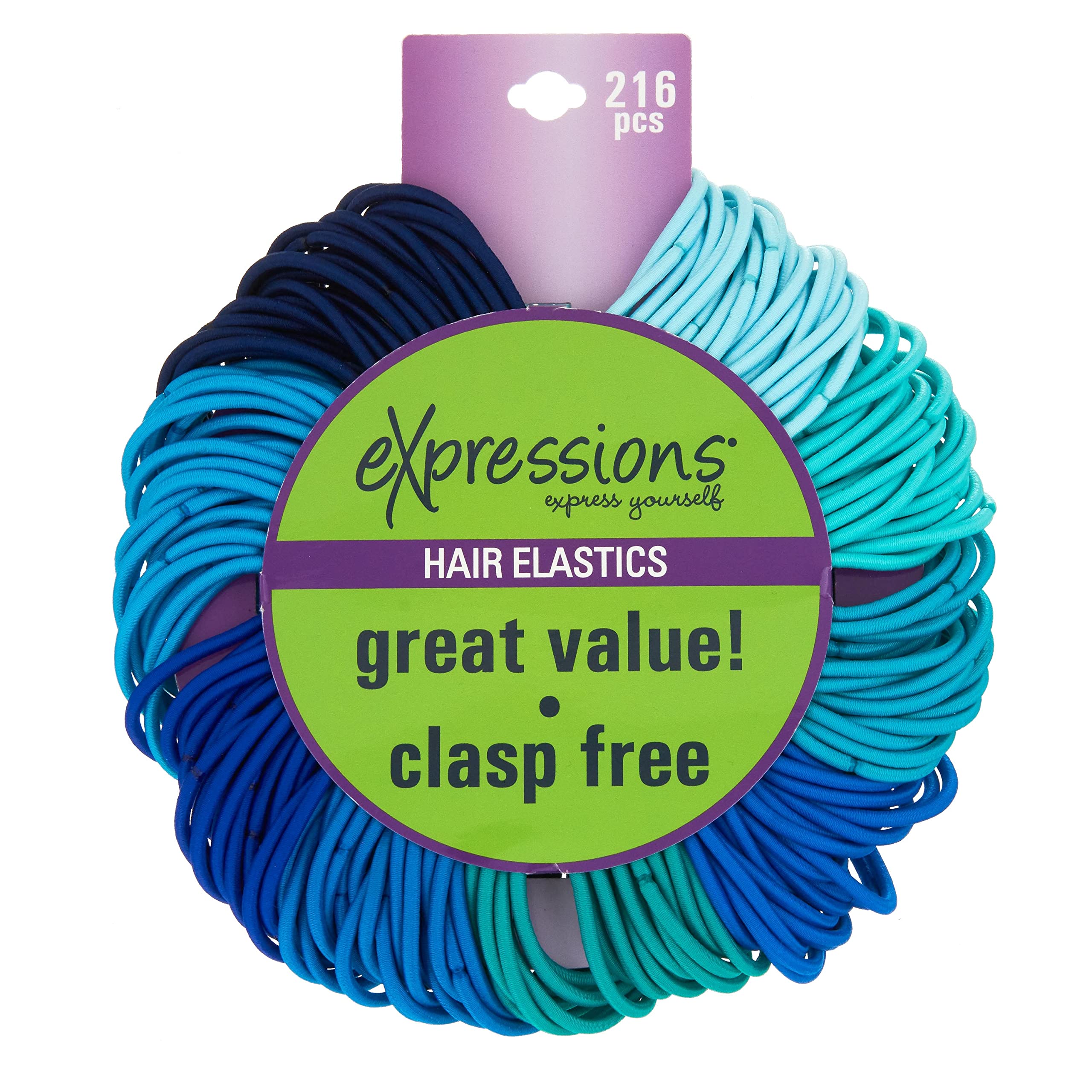 EXPRESSIONS array of blue shades highlighting color-matching convenience