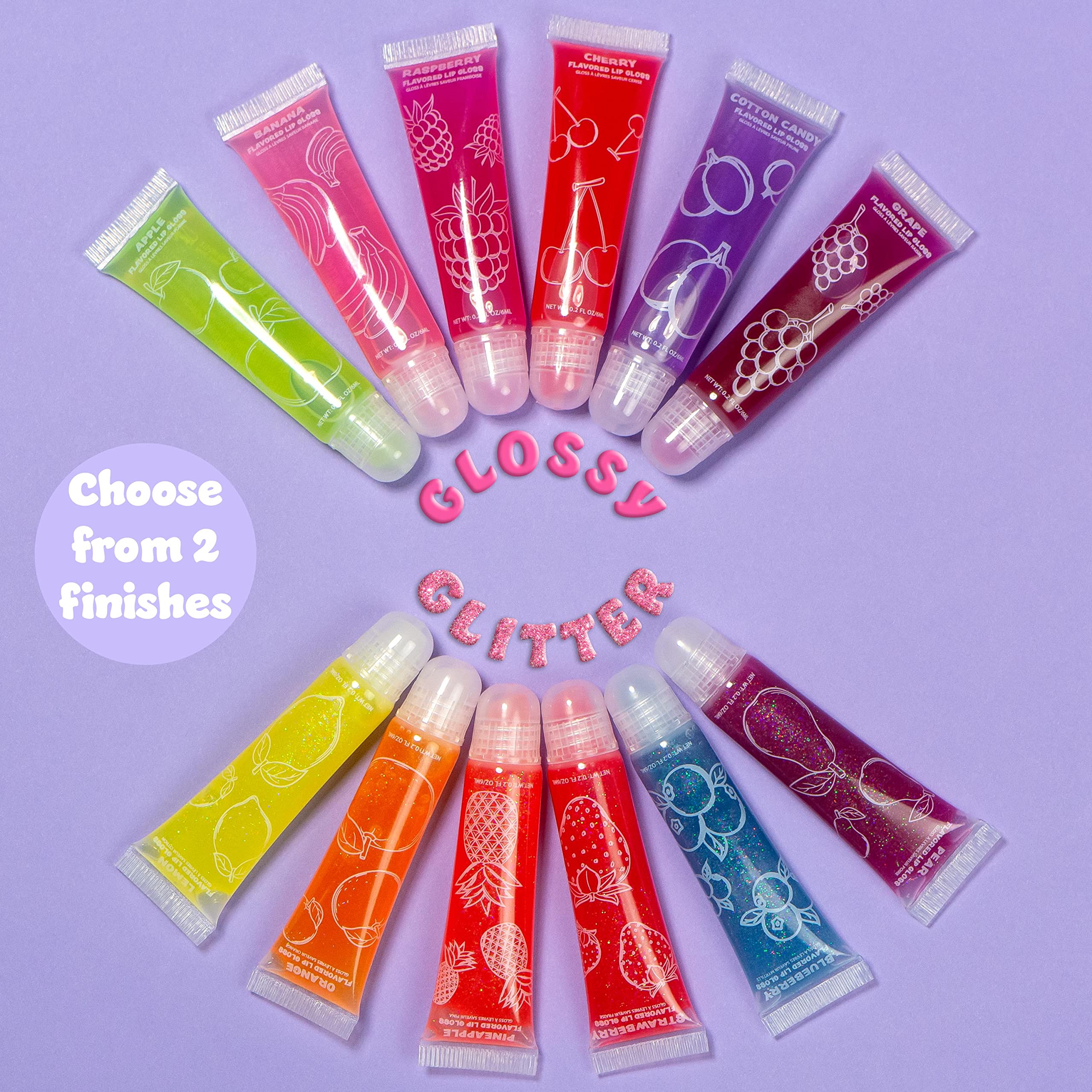 EXPRESSIONS close-up of a single squeezable gloss tube showing applicator tip