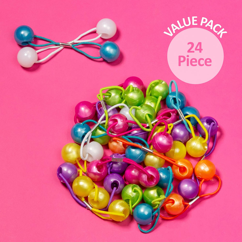 EXPRESSIONS size comparison in hand illustrating compact beads and kid-friendly scale