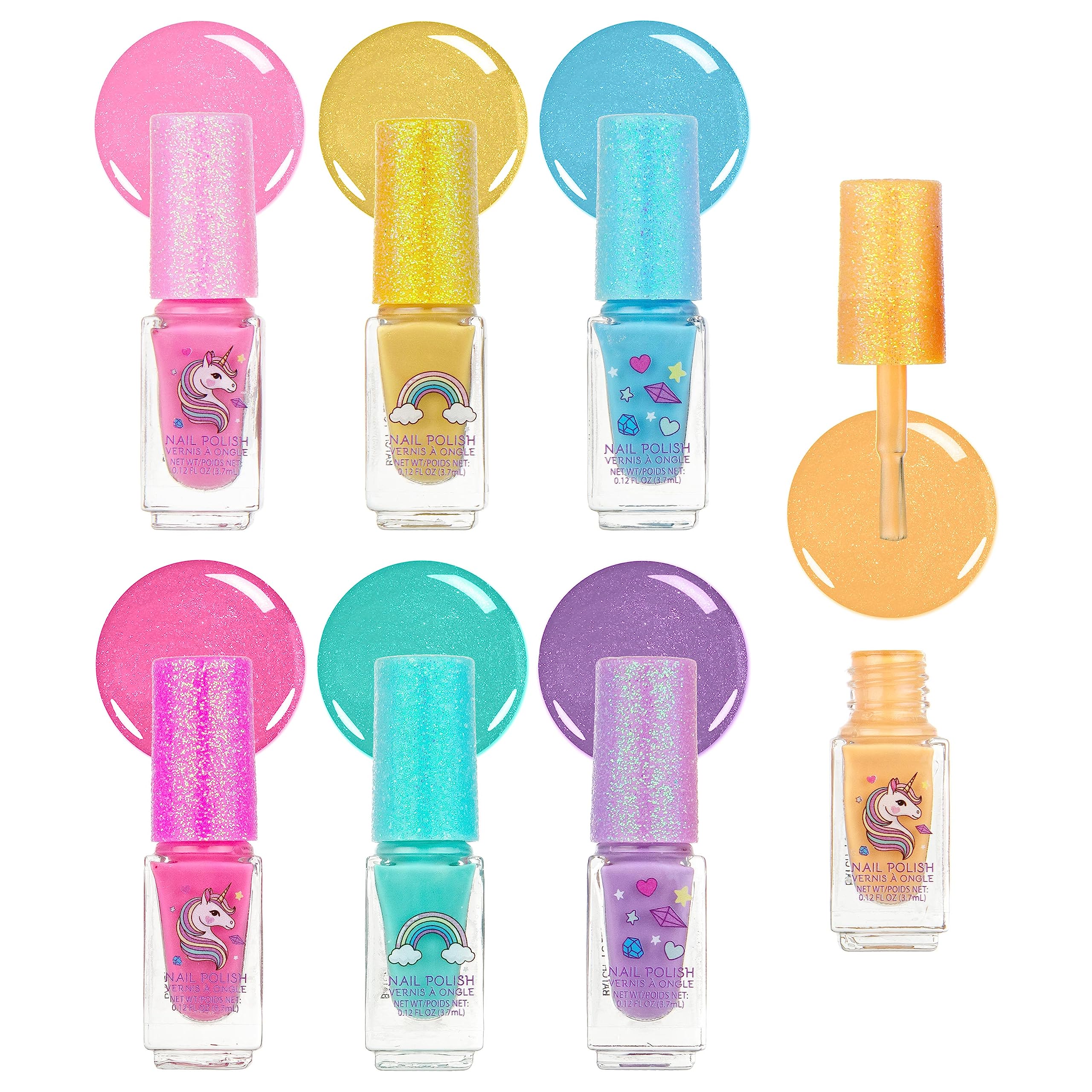 EXPRESSIONS lined polishes highlighting vibrant unicorn shades for playful looks