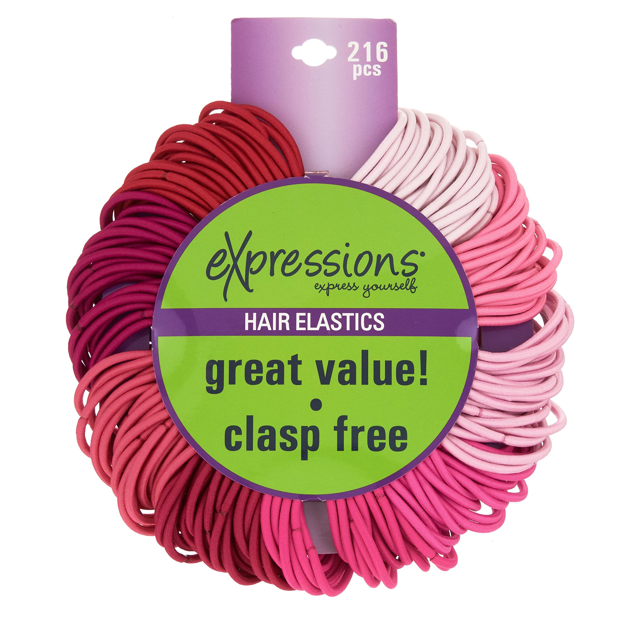 EXPRESSIONS assortment of pink shades laid out to show color variety for styling
