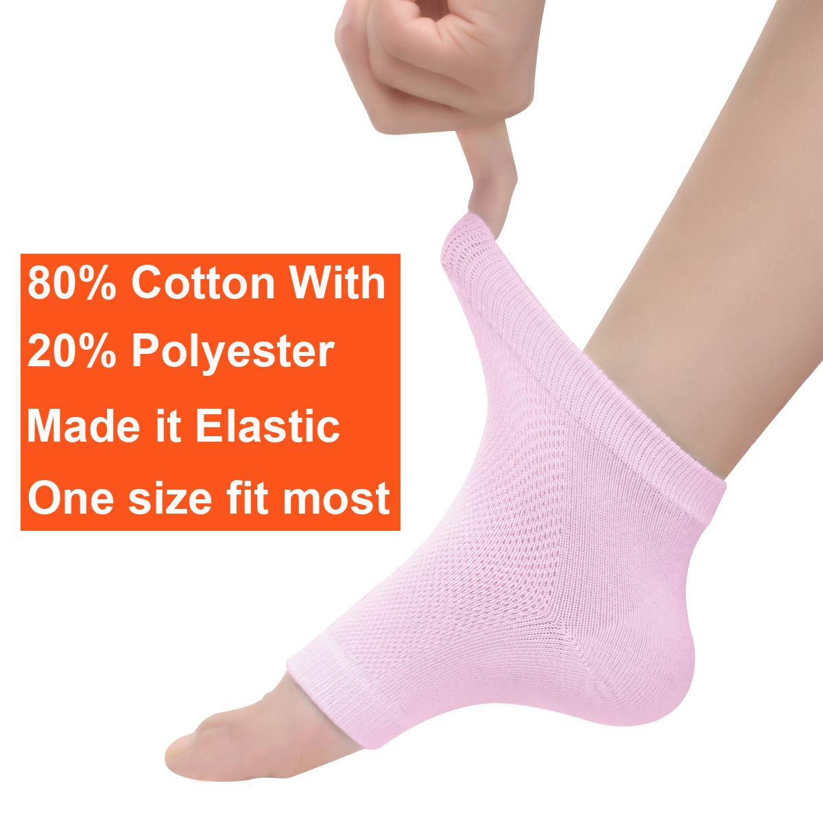 Exptolii hand holding sock for size comparison showing one-size-fit benefit