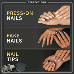 EXSIVIA lifestyle shot showing natural-looking nails and long-lasting wear
