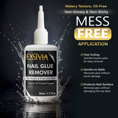 EXSIVIA press-on nails worn in lifestyle scene showing durable hold