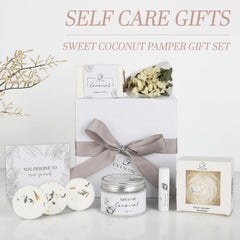 EXTALOW open box flatlay showing all contents for complete home spa routine