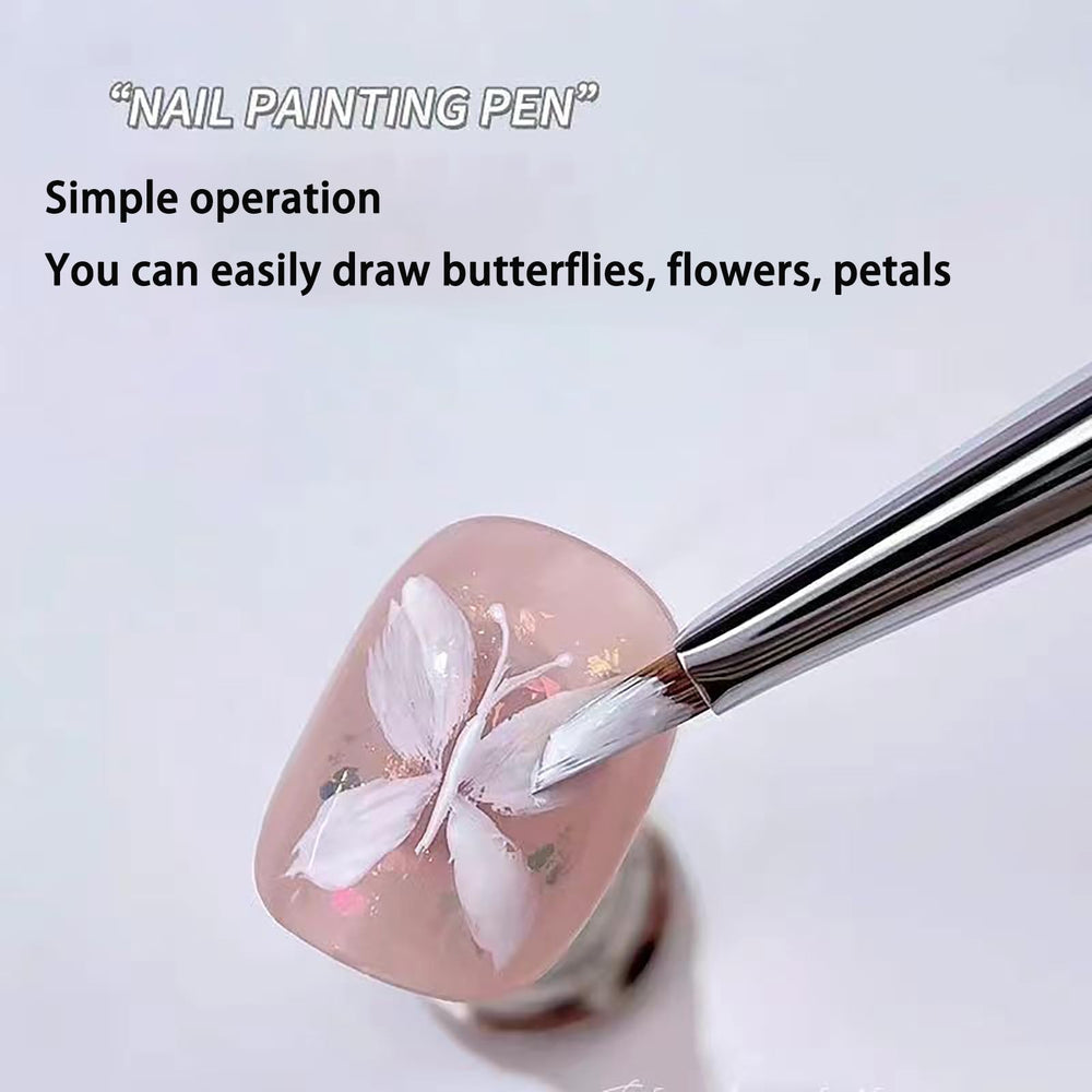 Exttem brush painting a petal illustrating controlled strokes and smooth finish