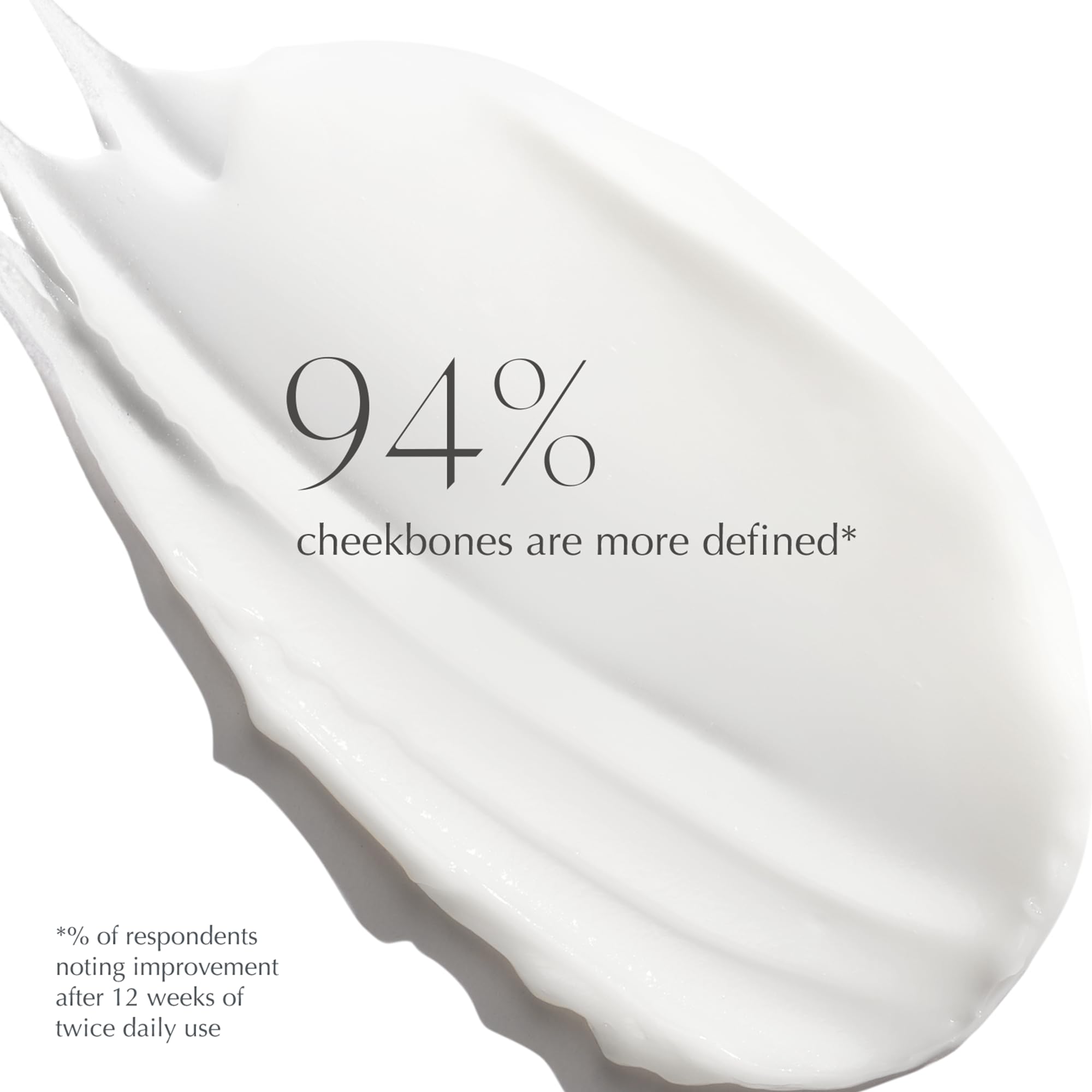 EXUVIANCE cream texture swipe highlighting smooth absorbency and hydration