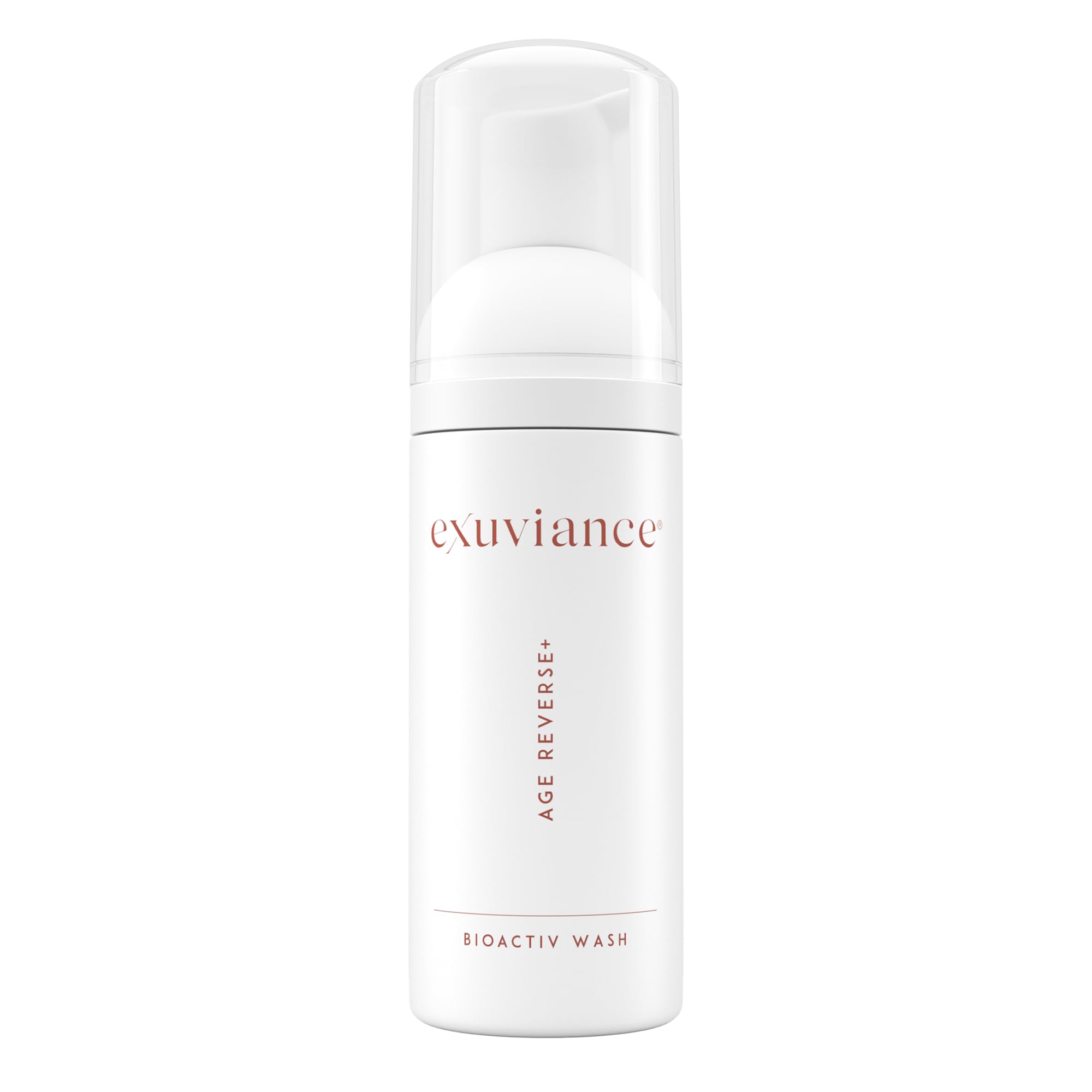 EXUVIANCE front bottle view showing clear label and clean design benefit clarity