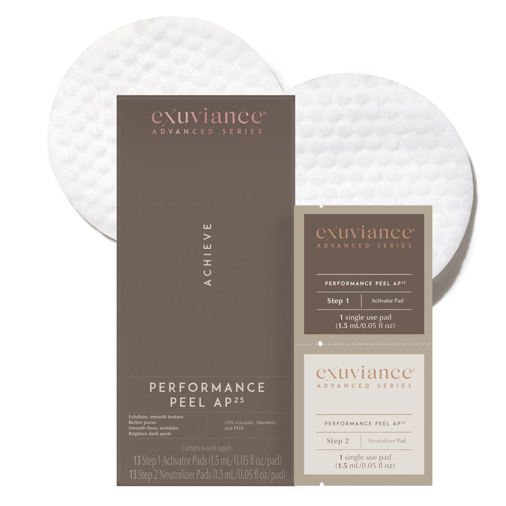 EXUVIANCE front packaging showing kit and clear usage benefit