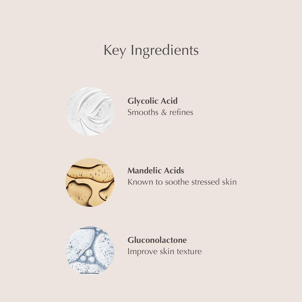 EXUVIANCE neutralizer pad detail showing safe step to stop peel